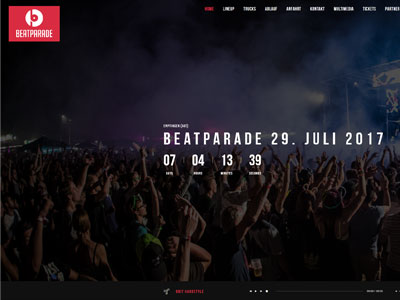 Internetauftritt der Beatparade Empfingen